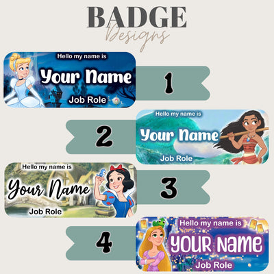 Princess Inspired Personalised name badge. Nursing, Doctor, Student, Teacher, Healthcare, Midwife, Dentist, Health Visitor, Paramedic