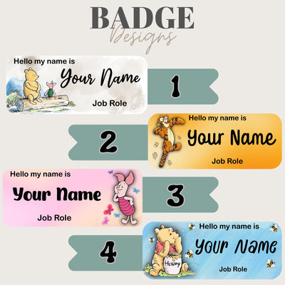 Inspired WPH Characters Personalised name badge. Nursing, Doctor, Student, Teacher, Healthcare, Midwife, Dentist, Health Visitor