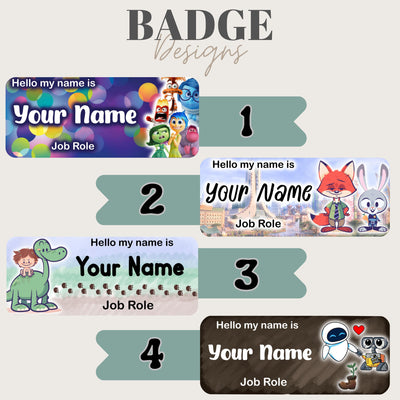 Character Inspired Personalised name badge. Nursing, Doctor, Student, Teacher, Healthcare, Midwife, Dentist, Health Visitor, Paramedic