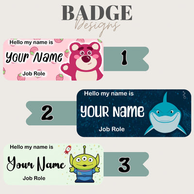 Character Inspired Personalised name badge. Nursing, Doctor, Student, Teacher, Healthcare, Midwife, Dentist, Health Visitor, Paramedic